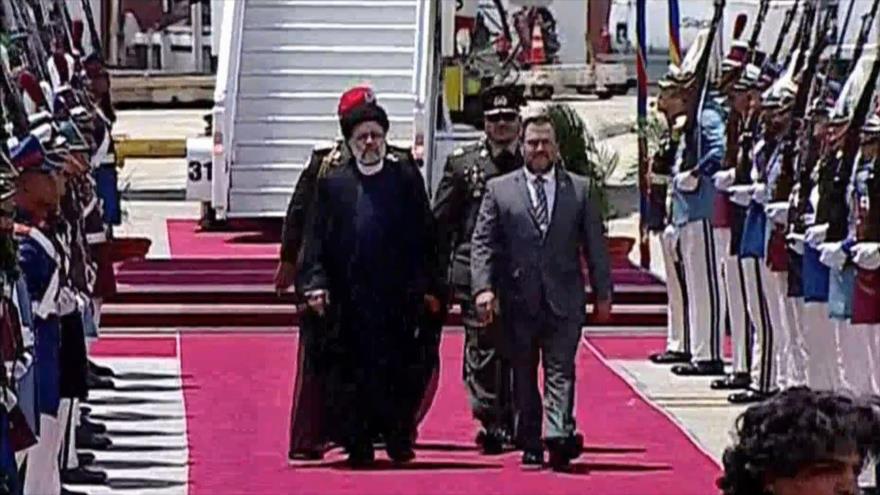 Presidente de Irán, Seyed Ebrahim Raisi llega a Venezuela